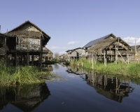 Pauk Pa villaggio su Palafitte sul Lago Inle Foto n. AOK8759