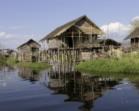 Pauk Pa villaggio su Palafitte sul Lago Inle Foto n. AOK8769