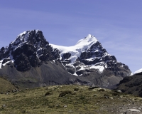 Panorama dalla strada tra il Ghiacciaio Pasto Rouri e il primo passo nel Parco Nazionale Huascaran  Foto n. AOK2916