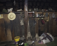 Interno di una Longhouse nel Villaggio di Wan Nake vicino a Kengtung Foto n. AOK7842