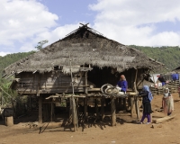 Villaggio Hokyin etnia Akha nei dintorni di Kengtung Foto n. AOK7977