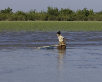 Imbarcazione lungo il Fiume Lemro per arrivare a Sittwe Foto n. AOK9005